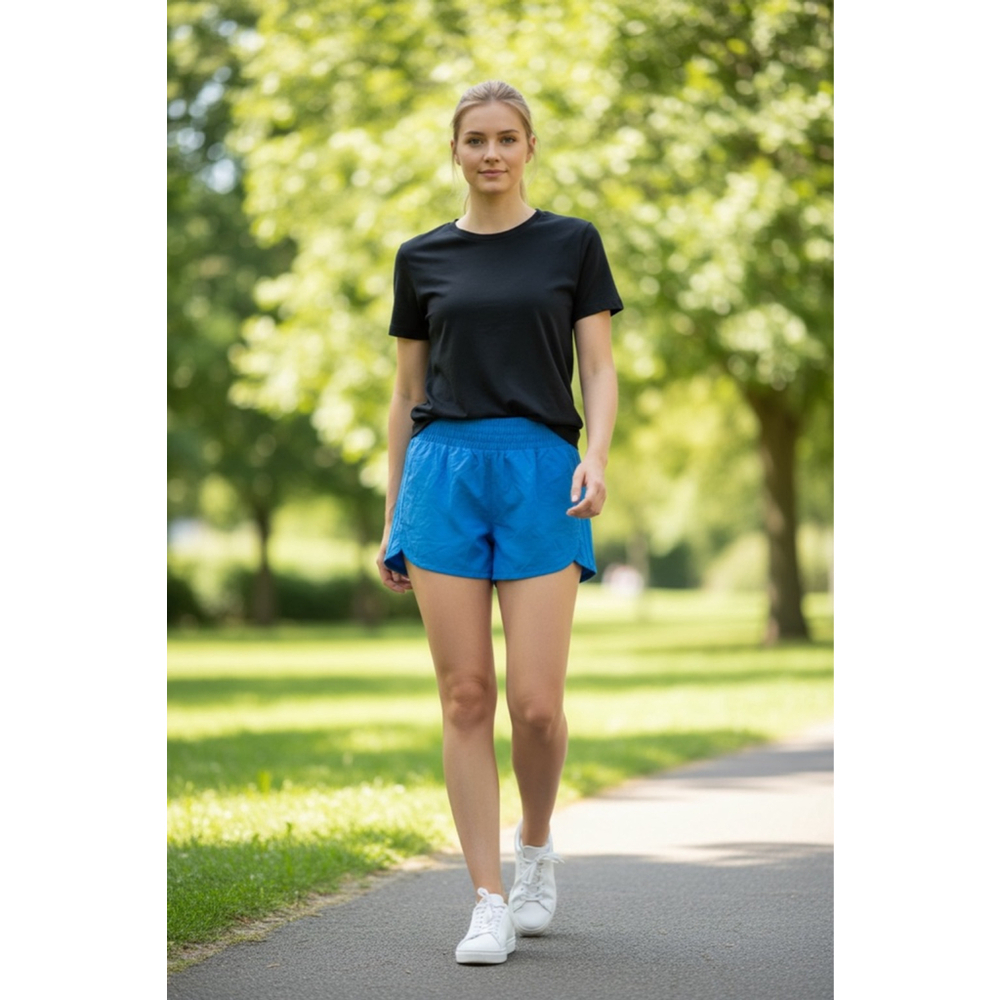 Women's Adidas Blue pacer 3” Athletic Shorts S